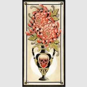 Jarron y Crisantemos